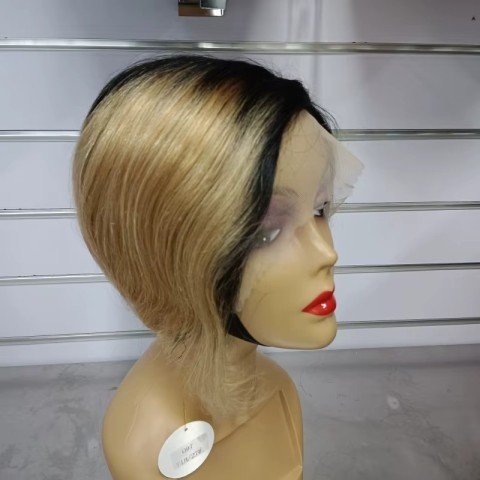 Kopie 5 Pixie Short Straight Remy Haar Perücke French